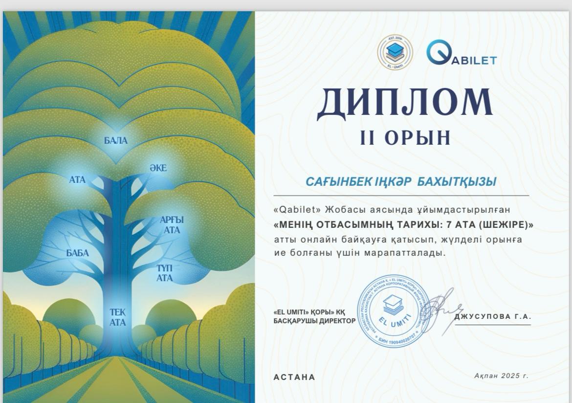 ҚҰТТЫҚТАЙМЫЗ!